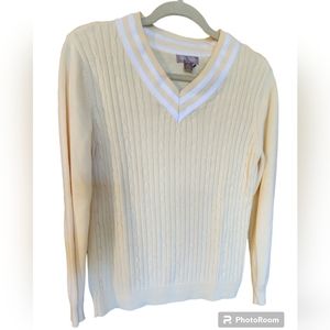 White Stag Medium Yellow& white light sweater
